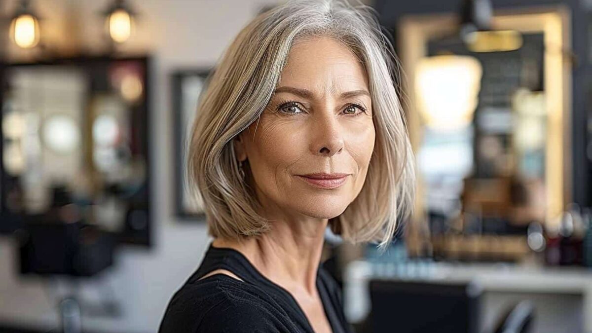Coiffure rajeunissante après 60 ans : la coupe parfaite pour un visage rond