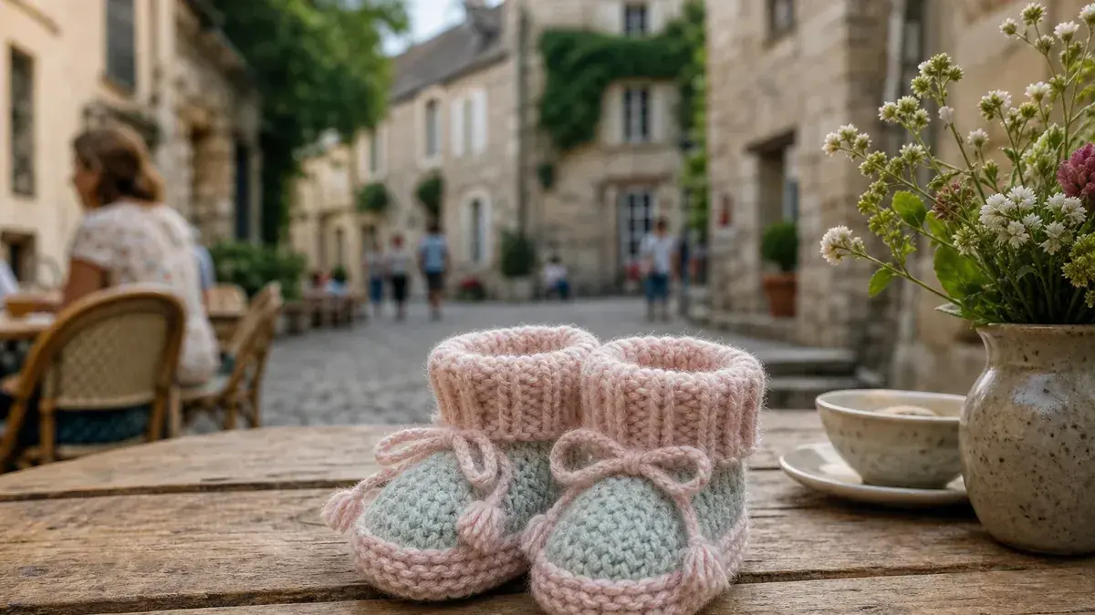 Chaussons de bébé en tricot : modèle facile, tailles et explications rang par rang