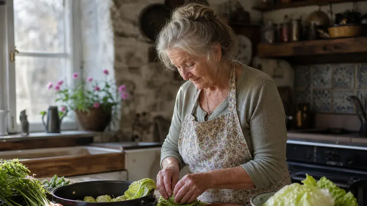 Chou farci de grand-mère : recette, préparation des feuilles et cuisson en cocotte