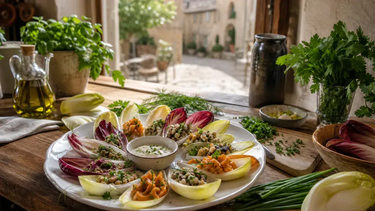 Feuilles d’endives farcies pour l’apéritif : 10 garnitures froides faciles à préparer
