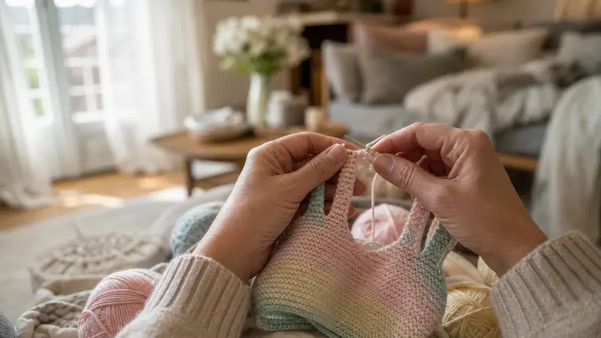Modèle de brassière à tricoter gratuit : tailles naissance et bébé, explications rang par rang