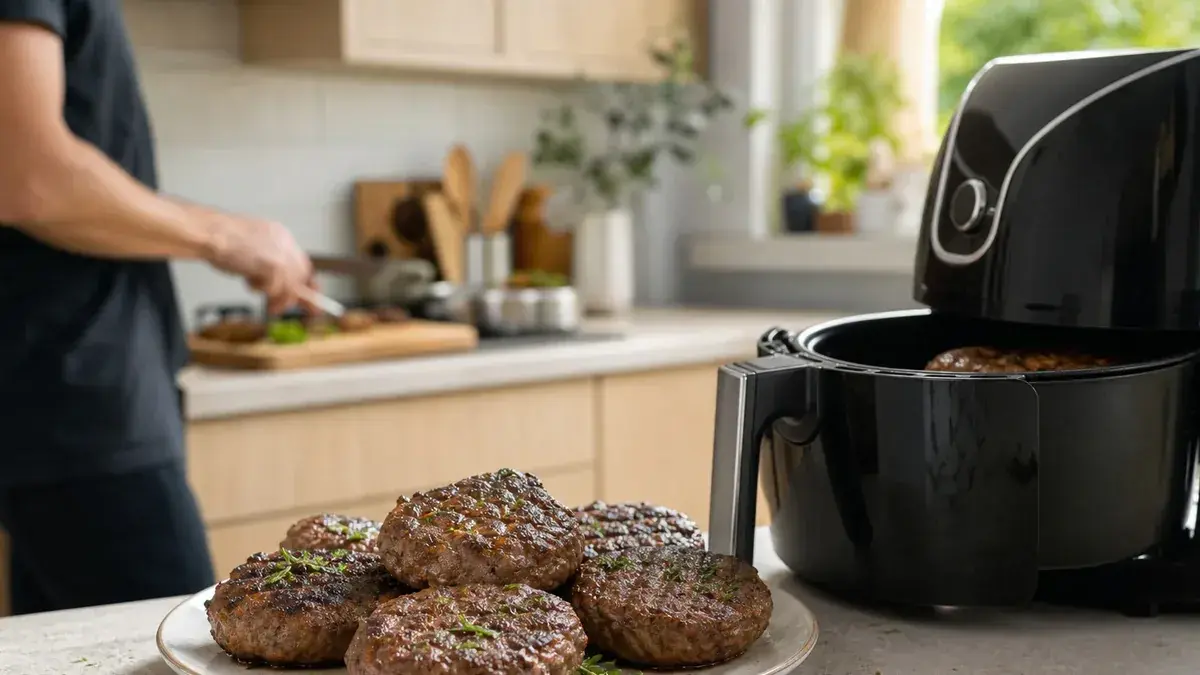 Steak haché à l’Air Fryer : temps de cuisson pour un steak frais ou surgelé