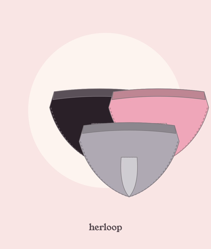 Bas de maillot de bain menstruel Miami Noir