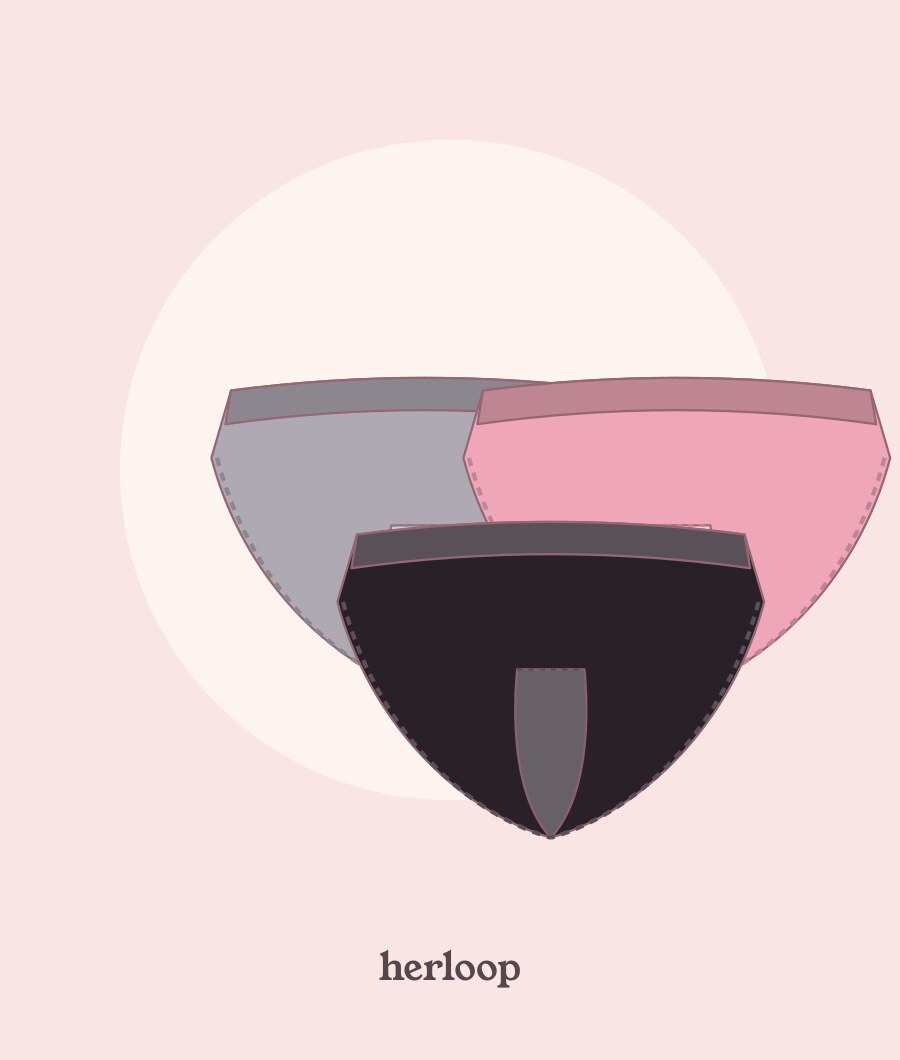 Culotte menstruelle rose Alabama